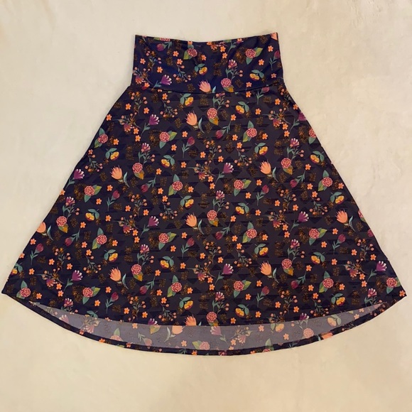 LulaRoe Azure Floral Skirt